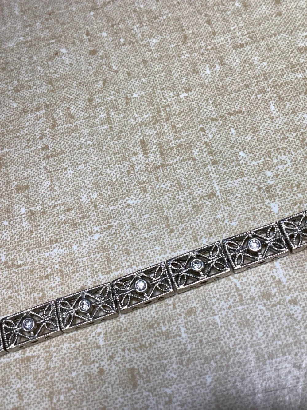 Sterling Silver  Link Bracelet, Designer Vintage Style QSECURE CLASP 925 - Picture 11 of 14